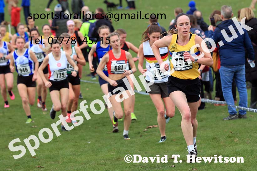 Senior Women, 2024 CAU Inter Counties Cross Country Champs., Wollaton Park, Nottingham. Photo: David T. Hewitson/Sports for All Pics